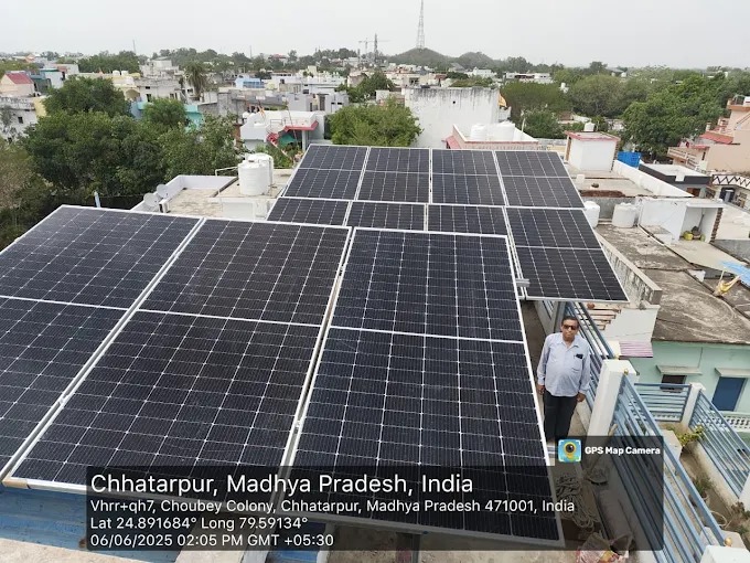 Rooftop Solar Panel Array